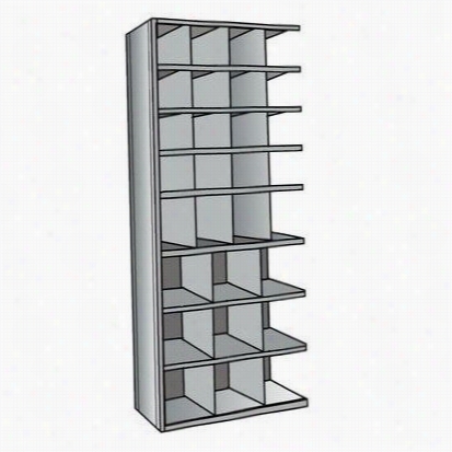 Hallowell A5531-24hg 36""w X 24""d X 87""h Add-on Unit Hi-tech Mrtal Bin Shelving In Gray