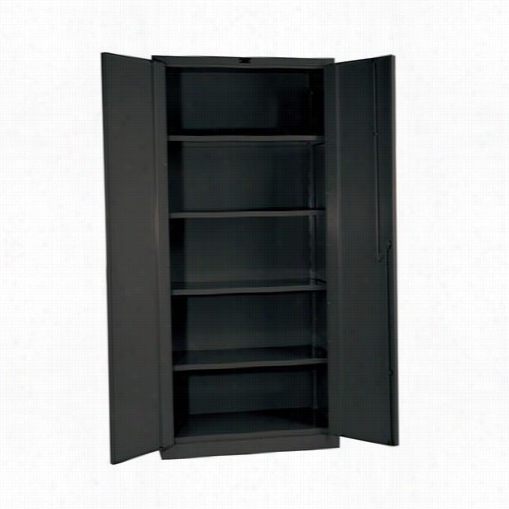 Hallowell Hwg6sc8487-4cl 48""w X 24""d X 78""h Galvanite S Eries Single Tier Double Door Heavy-duty Duratoguh Storage Ccbainet In Charcoal