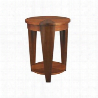 Hammary T2003435-00 Oasis Round Chairside Slab In Medium Brown