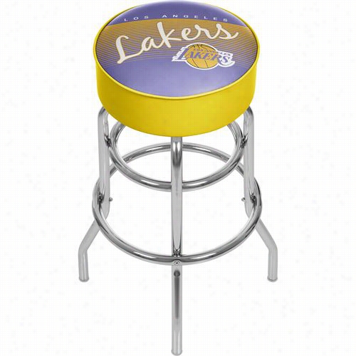 Hardwood Clasics Nba Nba1000hc-lal Los Angeles Lakers Nbah Ardwoodc Lassics Bar Stool