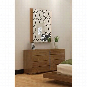 Harmonia Livinghl-koon-wal-8dr-mir Kooni Ng 8 Drawers Dresser And  Irror In Walnut