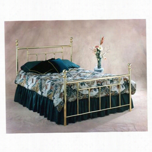 Hillsdale Furniture 138bq2 Chelsea Ueen Bed Set In Classic Brass - Rails Not Included