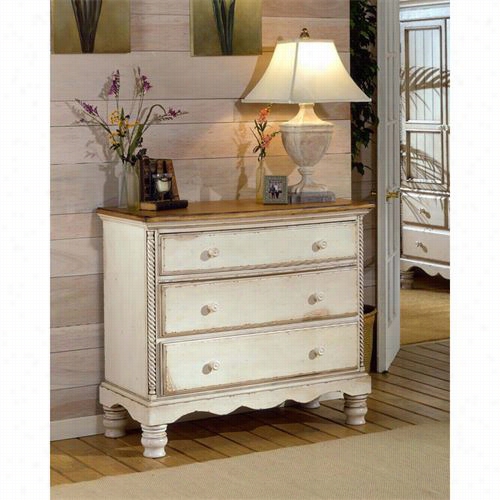 Hilsdale Furniture 1172-772 Wilshire Be D Chest In Antique White