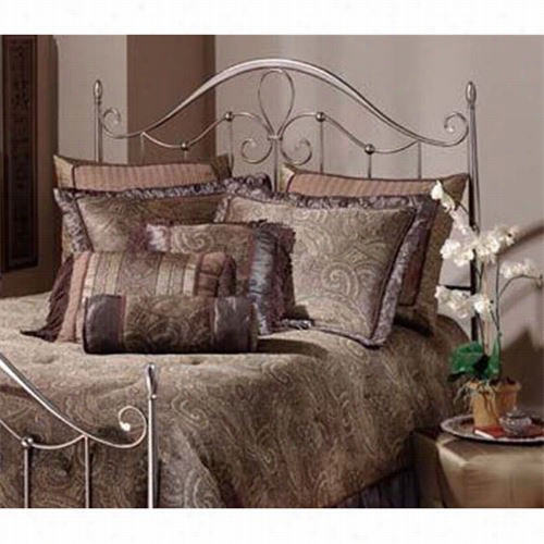 Hillsdale  Furniture 1383-490 Doheny Full/queen Headboard In Old Pewter - Rails Not Included