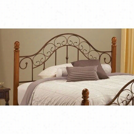 Hillsdale Furnitue 310hfq San Marco Full/quene Headboard In Browwn Copper And Light Rust - Rails Not Included