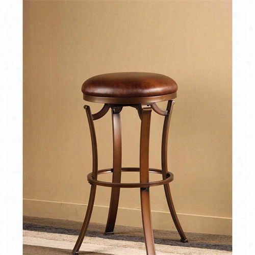 Hillsdale Urniture  4950-826 Kelford Backless Swivel Counter Stool In Antique Bronze