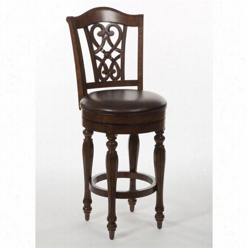 Hillsdale Furniture 5388-826 Hmilton Park Swivel Counter Stool With Scroll Back