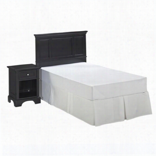 Close Styles 5531-40 15 Bedford Twin Headboard And Night Stand In Black