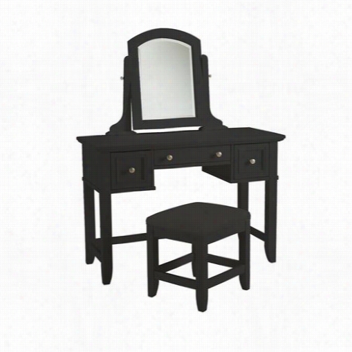 Home Styles 5531-72 Bedford Vanity Tbale And Bnch In Black