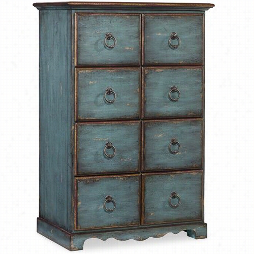 Hooke Furniture 5o0-50-903 Tall Drawer Chest In Blue