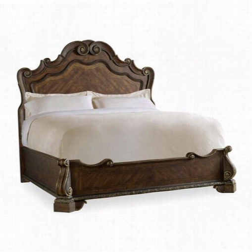Hooker Furniture 5091-900250 Adagio Queen Panel Bed In Gloomy Forest