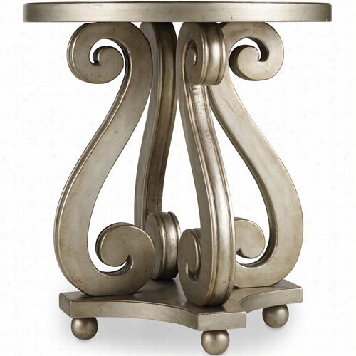 Hooker Furniture 638-50101 Melangw Luna Accent Table In Silver