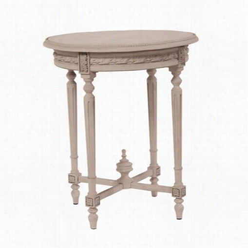 Howard Elliott 56124 Wood Side Table In Distressed Taupe