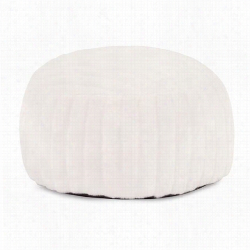 Howard Elliott 871 Mink Snow Foot   Pouf Ottoman