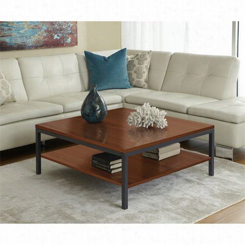 Jesper Office P3939s Sq Uare Coffee Table With Shelf