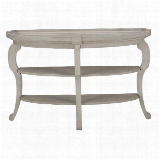 Jofran 540-4 Sebastian Demilune Sofa Table In Creamy