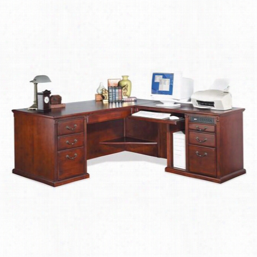 Kathy Ireland Close By Martin Hcr648r-hcr684r-r Huntington Club Riht Hand Facing L-shaped Desk