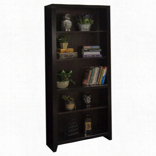 Legends Furniture Ul6672.moc Ur Ban Olft Bookcase With 1 Fixed And 3 Adjustable Shelves In Mocha