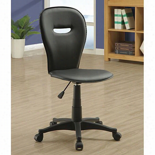 Monarch Specialties I4270 Open Back Office Chair In Black