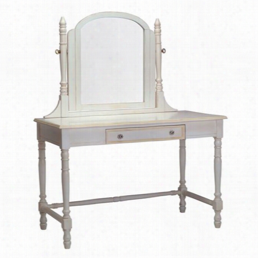 Newport Cottages Npc8190vty-wh-knb04 Victorian Vanity With Mirror In White