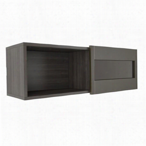 Nexera 102637 Nuance Wall Shelf With Sliding Door