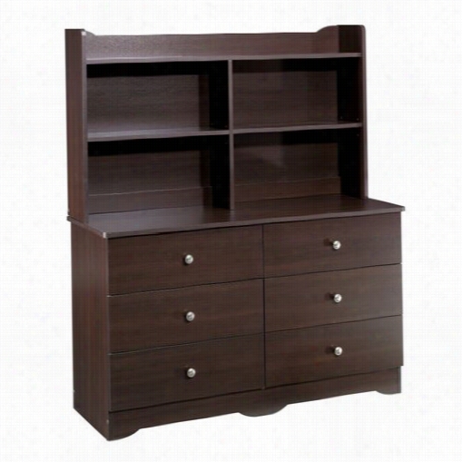 Nexera 400584 Pocono Double Dresser And Hutch Kid