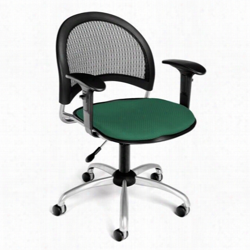 Ofm 336-aa3 Moon Swivel Chair With Arms
