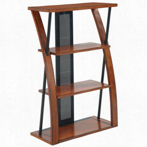 Osp Designs R27 Aurora Bookcase With Powdercoated Black Accents