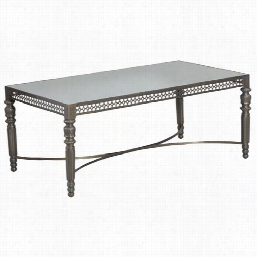 Powell Furniture 14bo7092 Bombay Monacco Cicktail Table In Antique Brass