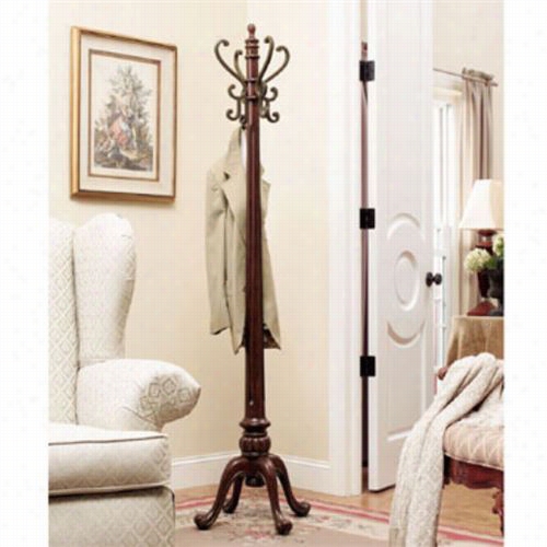 Powell Furniture 659-274 Barrier Reef Coat Rack In War Ntu Brown