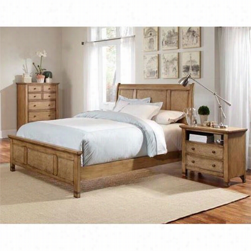 Progressive Furniture P196-5.0bed Kingston Isle Ii Traditional Queen Bed In Sand