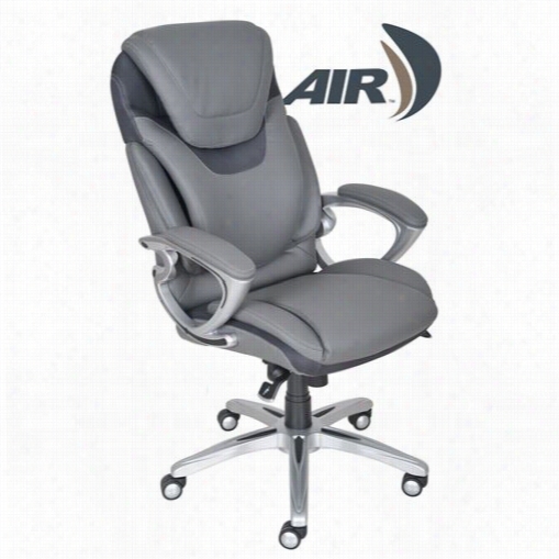 Serta At Home 43807 Air Soundness And Wellness Executive Offi Cee Cyair In Light Grey