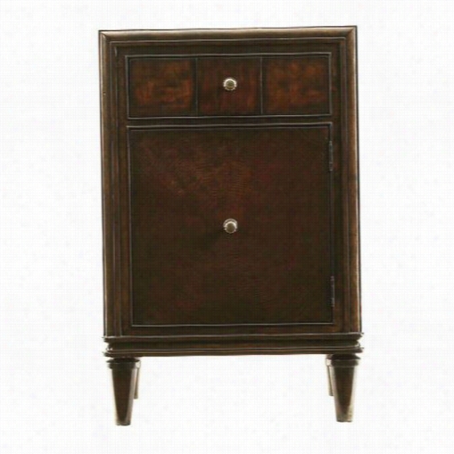 Stanley Furniture 193-13-81 Avaloon Heights Starburst Telephone Table In Dark Woodtone