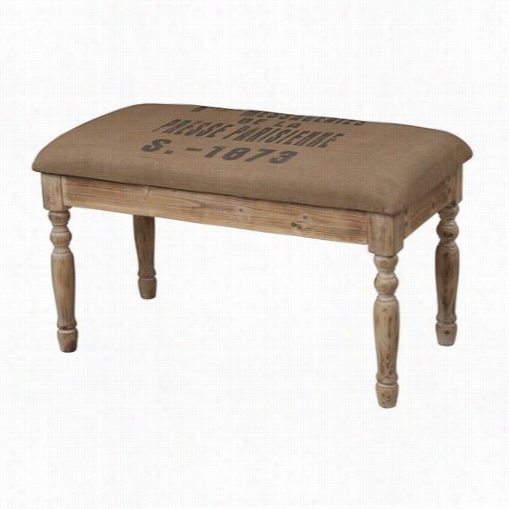 Sterling Industries 89-8003 Presse Parisienne Linen Covered Bench