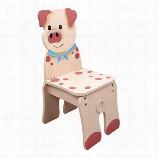 Teamson Td-11324a2-p Happy Farm Chair - Pig