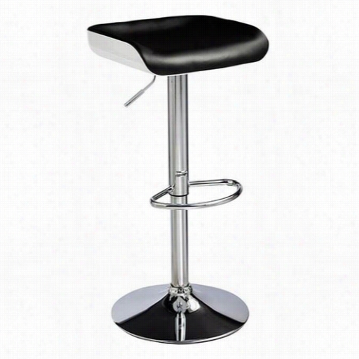 Techni Molbi Rta-b3999-bk/wht Swivel Adjustable Barstool In Black/white