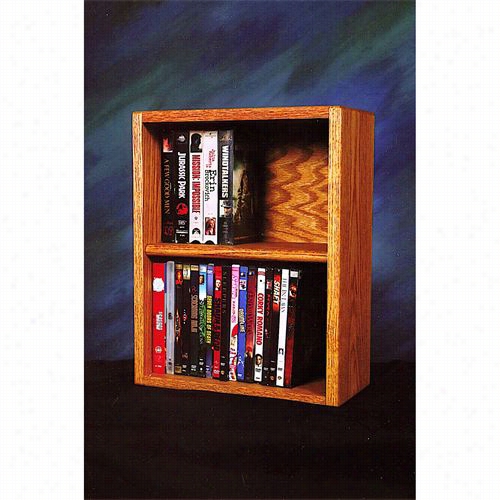 The Wwood Shed 210-1w Solid Oak Deskrop Or Shelf Dvd/ Vhs Cabinet