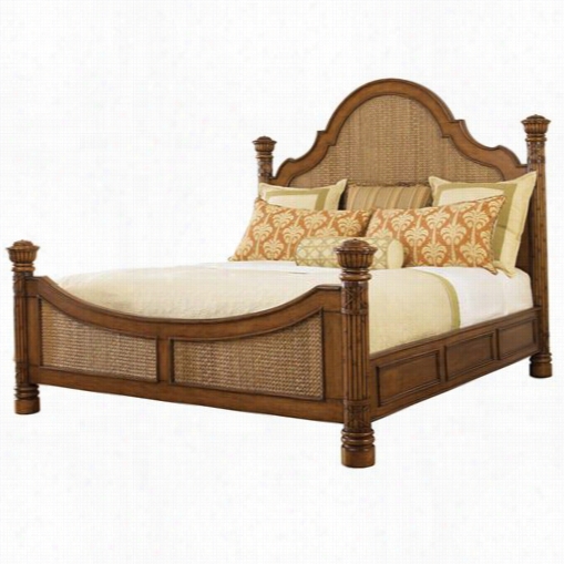 Tommy Bahama 531-134c Island Estate Round Hill King Bed In Plan Tation/medium Br Own