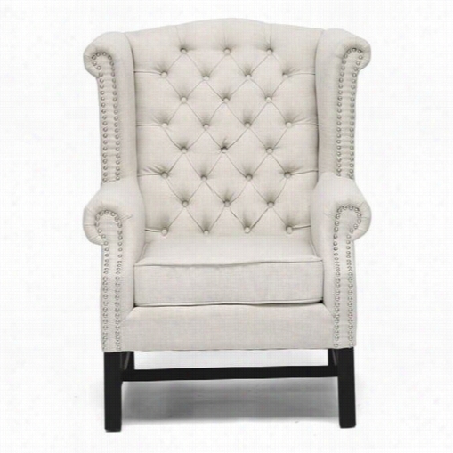 Tov Furniture Tov-63102-beige Fairfield Linen Club Chair In Beige