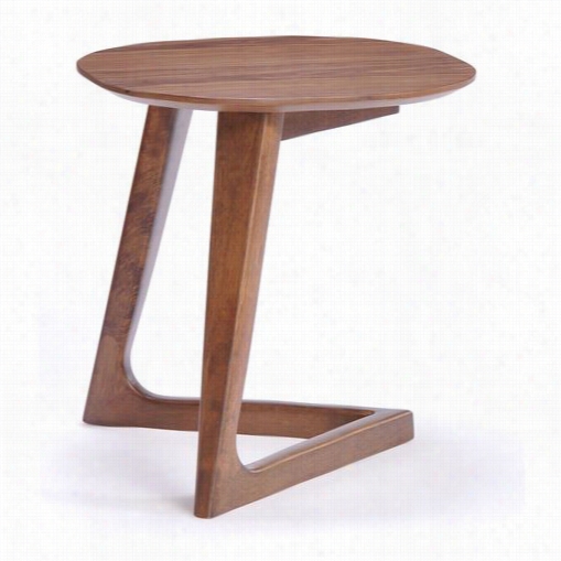 Vig Furniture Vgmamit-1096-2-end Modrest Jett End Table In  Walnut