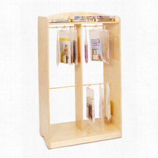 Whitney Brothers Wb5040 Hanging Bag Storage Unit In N Atural