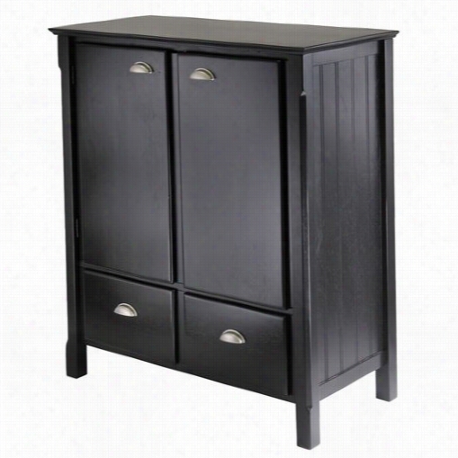 Wisome 20136 Timber Cabinet With Drawers In Black