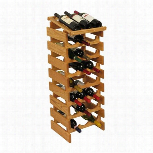 Wooden Allet Wrd37 Dakota 24 Bottle Wine Rack With Display Top