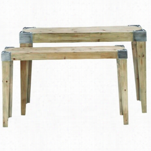 Woodland Imports 53172 Classic Wooden Conso Le Table With Soothing And Warm Effect