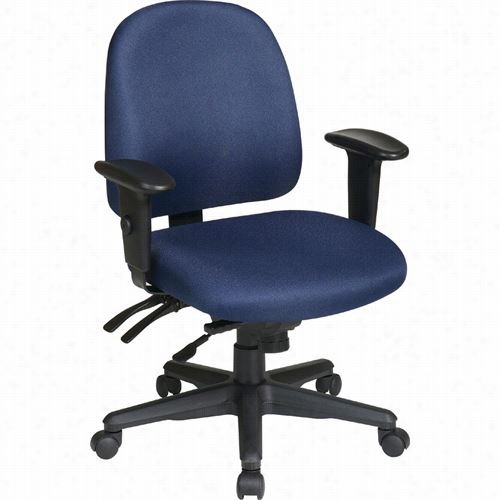 Worksmart  43808 Ergonomics Chair With Ratchet Back And Adjustable Soft Paddde Arms