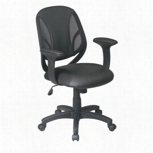 Worksmart Em20522-3u  Screen An Urethane Back Managers Chair With Urethane/mesh Seat