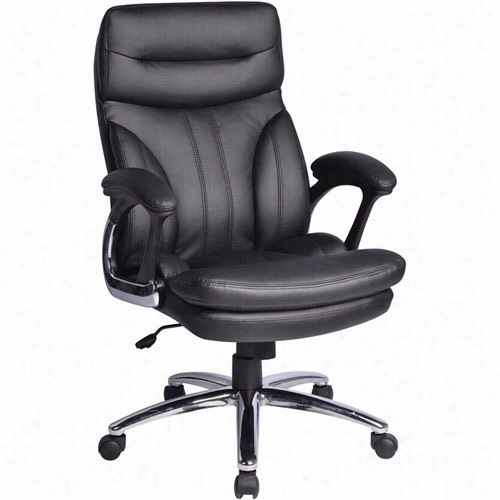 Worksmart Fl2604c-u6 High Back Executuve  Faux Leather Chair Ith Added Arms