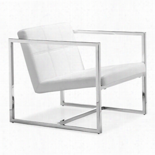 Zuo 500074 Carbon Chair In White