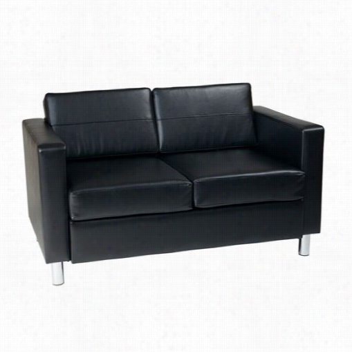 Avenu E Six Pac52-v18 Pacific Loveseat In Black