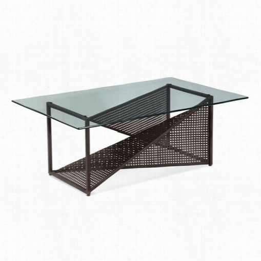 Bassett Mirror T2808-100bec-t2808- 100tec Bolton Rectangle Occktail Table In Weathered Steel